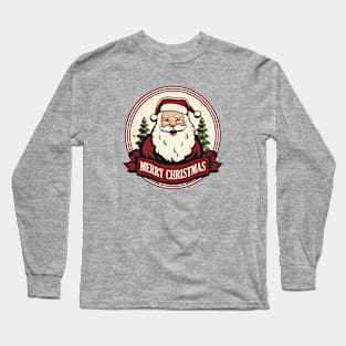 Merry Christmas Santa Claus XMAS Vintage 2 Long Sleeve T-Shirt